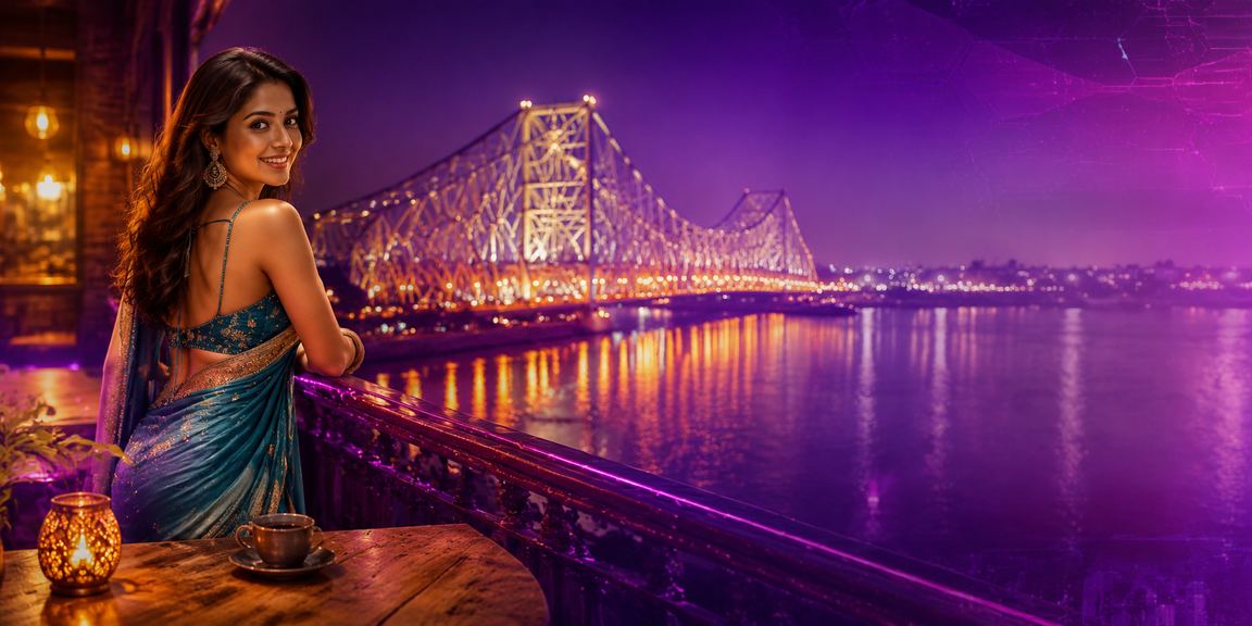 Scenic Howrah Bridge in Kolkata with vibrant local entertainment